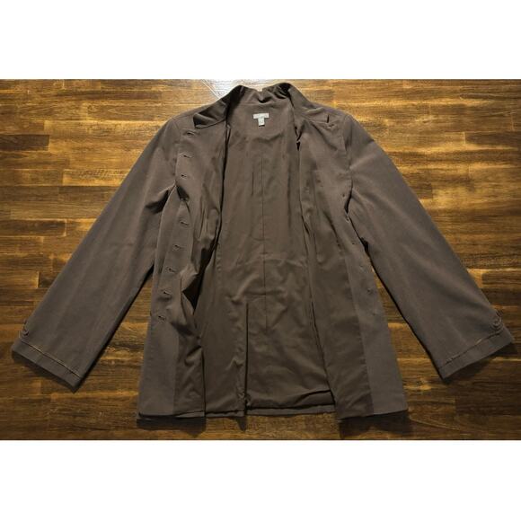 J. Jill Women’s 18 Tall Jacket Button Up Military Coat Mandarin Collar Vintage - Picture 2 of 10